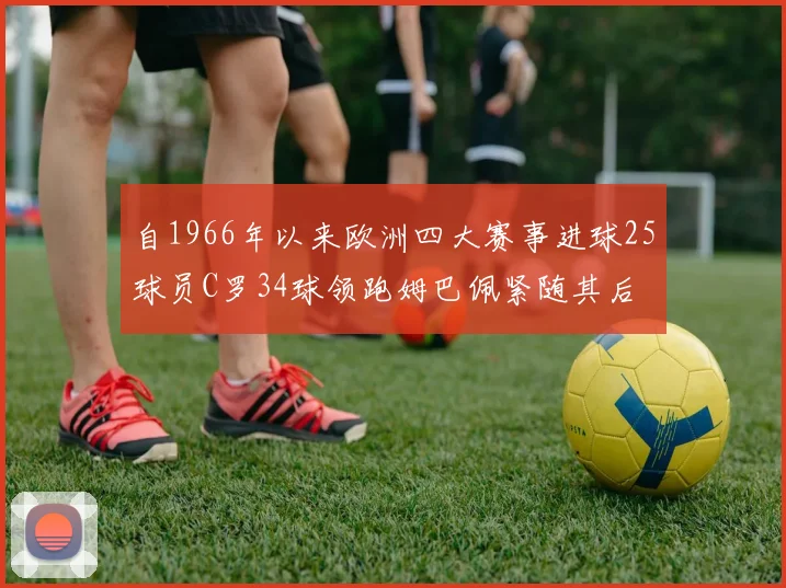 自1966年以来欧洲四大赛事进球25球员C罗34球领跑姆巴佩紧随其后